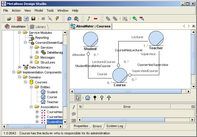 MetaBoss Design Studio image after Associations are created.