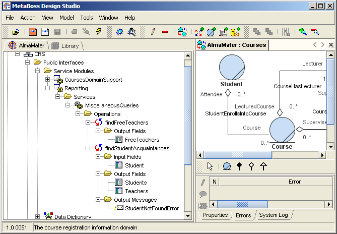 MetaBoss Design Studio image after custom Operations are created.