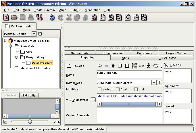 Poseidon image after a enterprise packages are created.