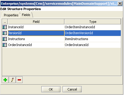 Design Studio Structure Element Properties Editor